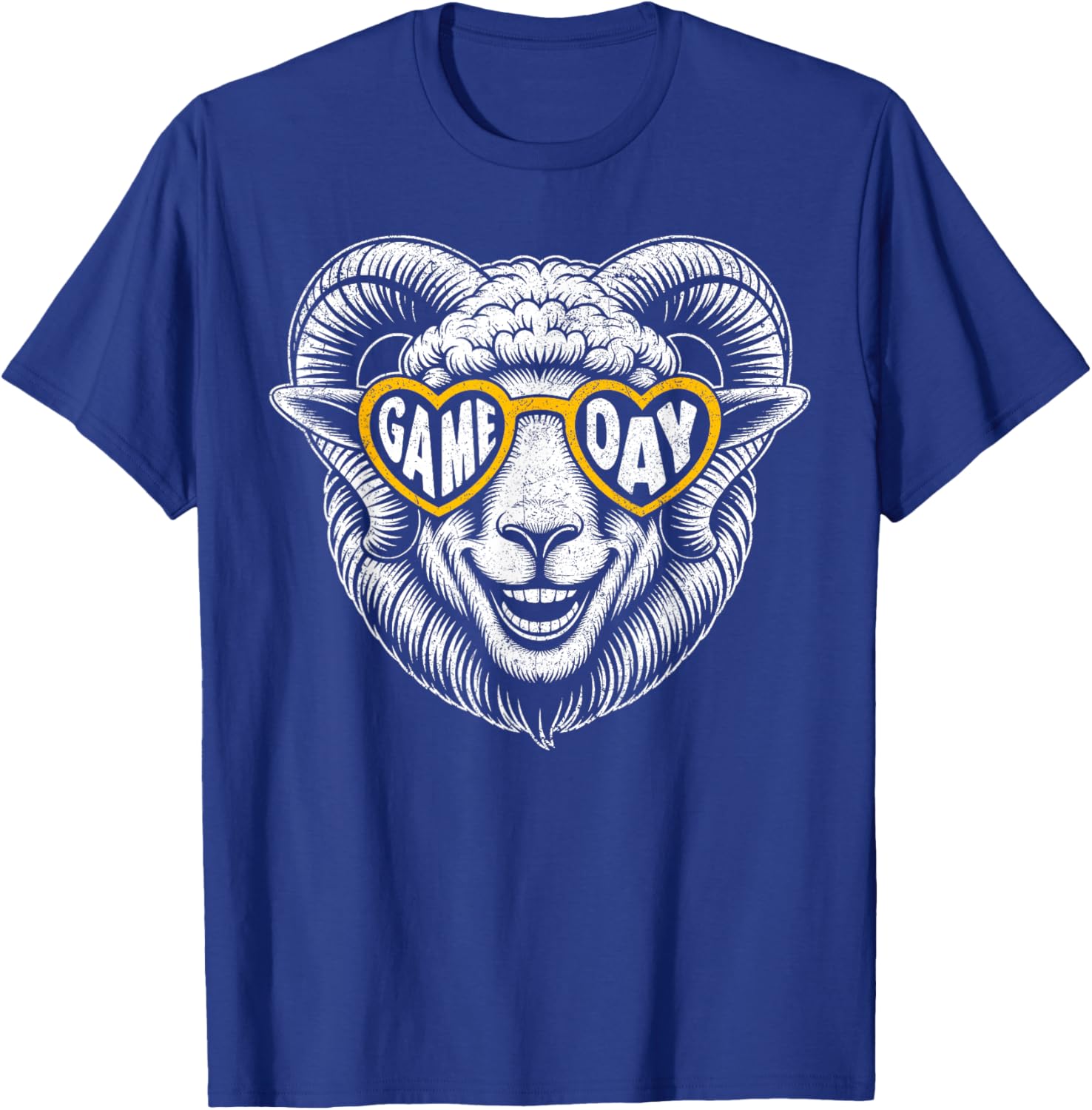 Vintage Game Day Ram T-Shirt - T-Shirt | Royal