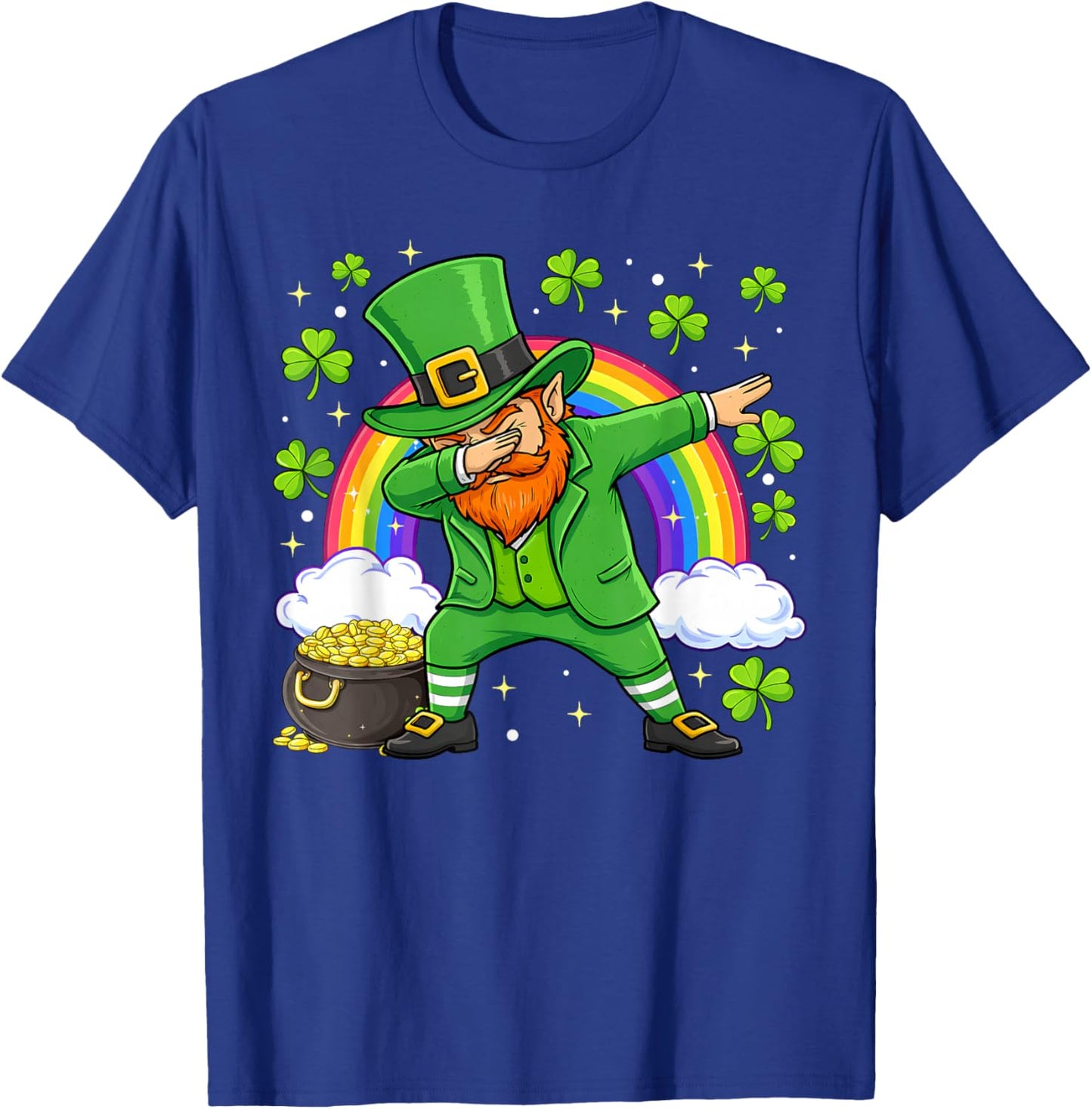 Dab Leprechaun Irish St Patricks Day Green Boys Toddler Kids T-Shirt - T-Shirt | Royal