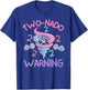 Two Nado Warning 2nd Birthday Funny Tornado Party T-Shirt - T-Shirt | Royal