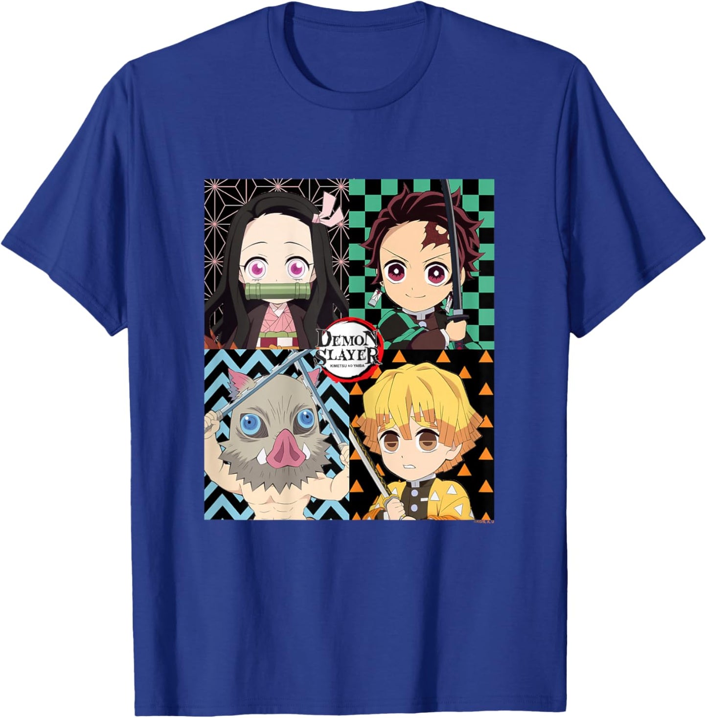 Demon Slayer: Kimetsu no Yaiba Nezuko Tanjiro Zenitsu Kawaii T-Shirt - T-Shirt | Royal