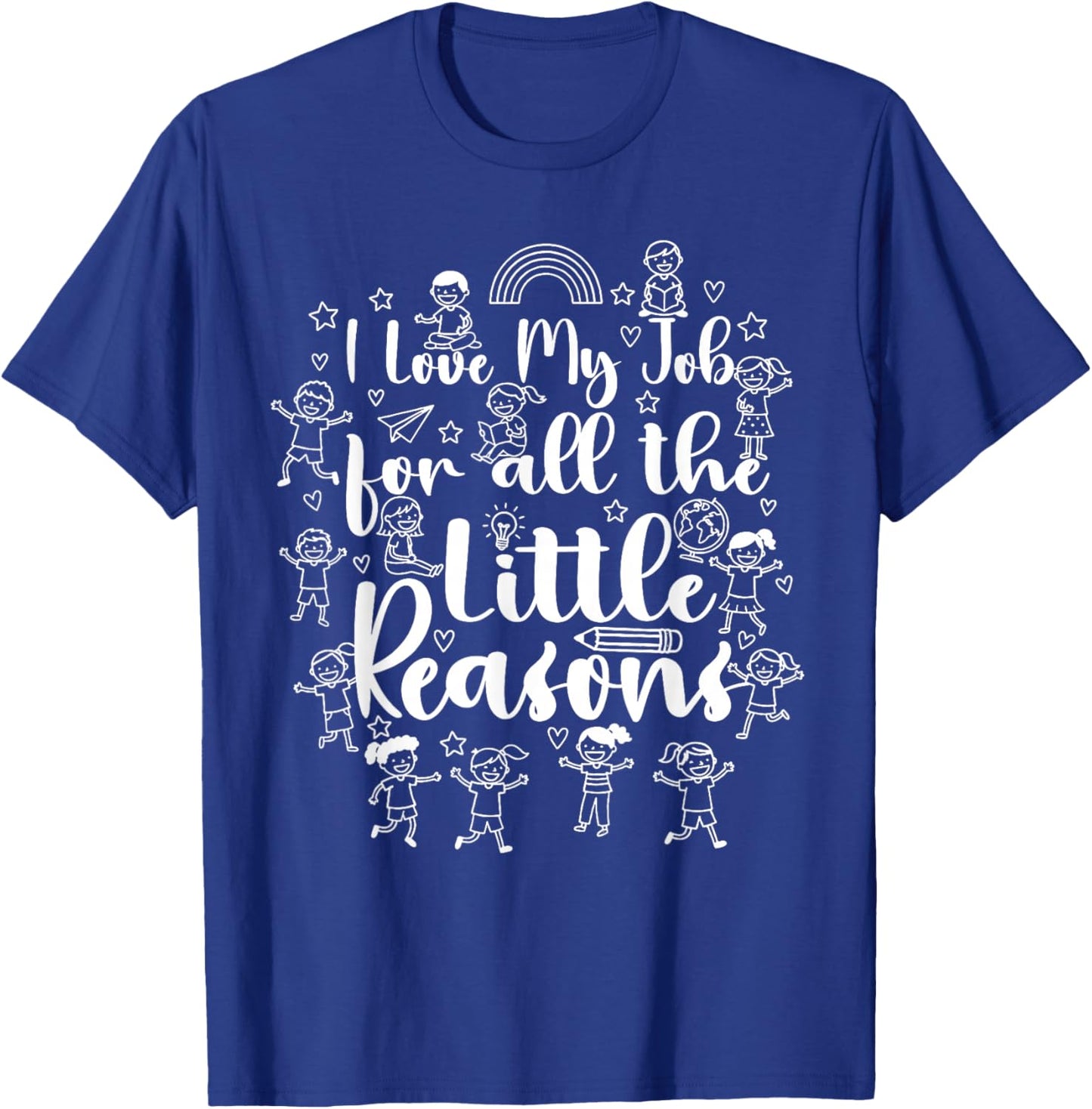 School Teacher Bus Driver Love Job for Little Reasons Funny T-Shirt - T-Shirt | Royal