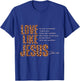 Love Like Jesus Leopard Print Christian Bible Verse T-Shirt - T-Shirt | Royal