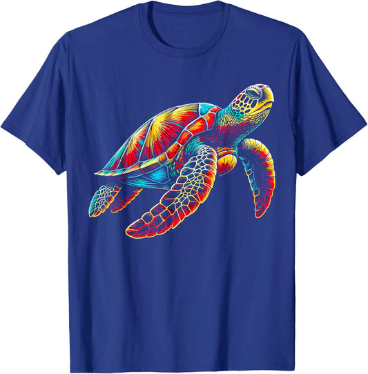 Hawaiian Sea Turtle Hawaii T-Shirt - T-Shirt | Royal