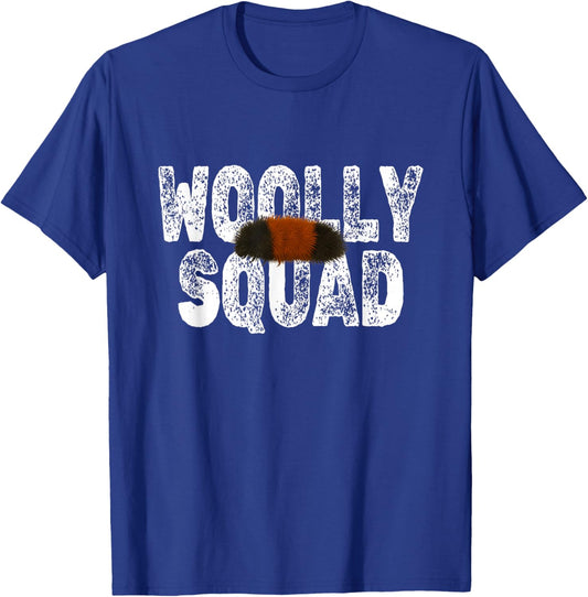Funny Woolly Squad Caterpillar Bear Worm Winter Forecast T-Shirt - T-Shirt | Royal