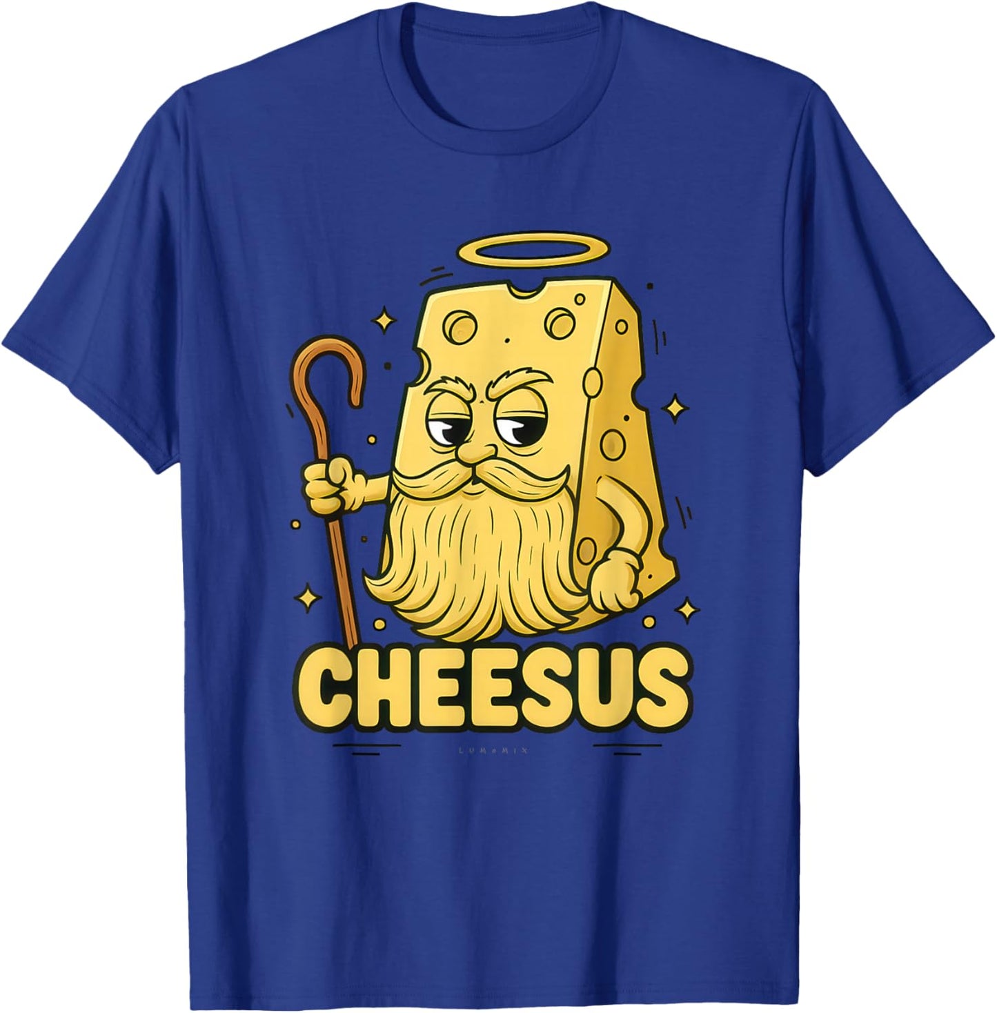 Funny Christian Shirts Crazy Cheesus Religious Gifts Cheese T-Shirt - T-Shirt | Royal
