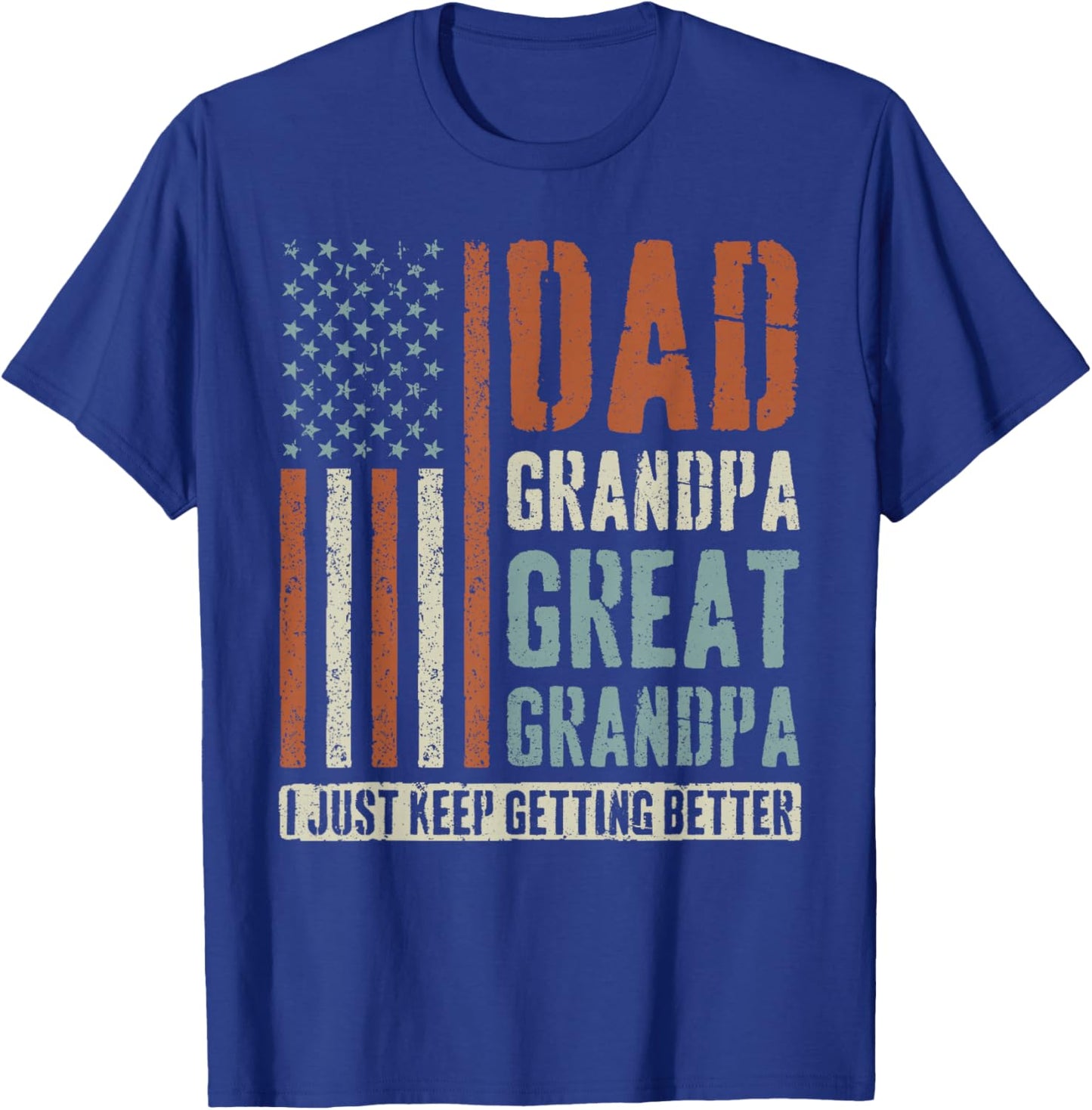 Dad Grandpa Great Grandpa T-Shirt - T-Shirt | Royal