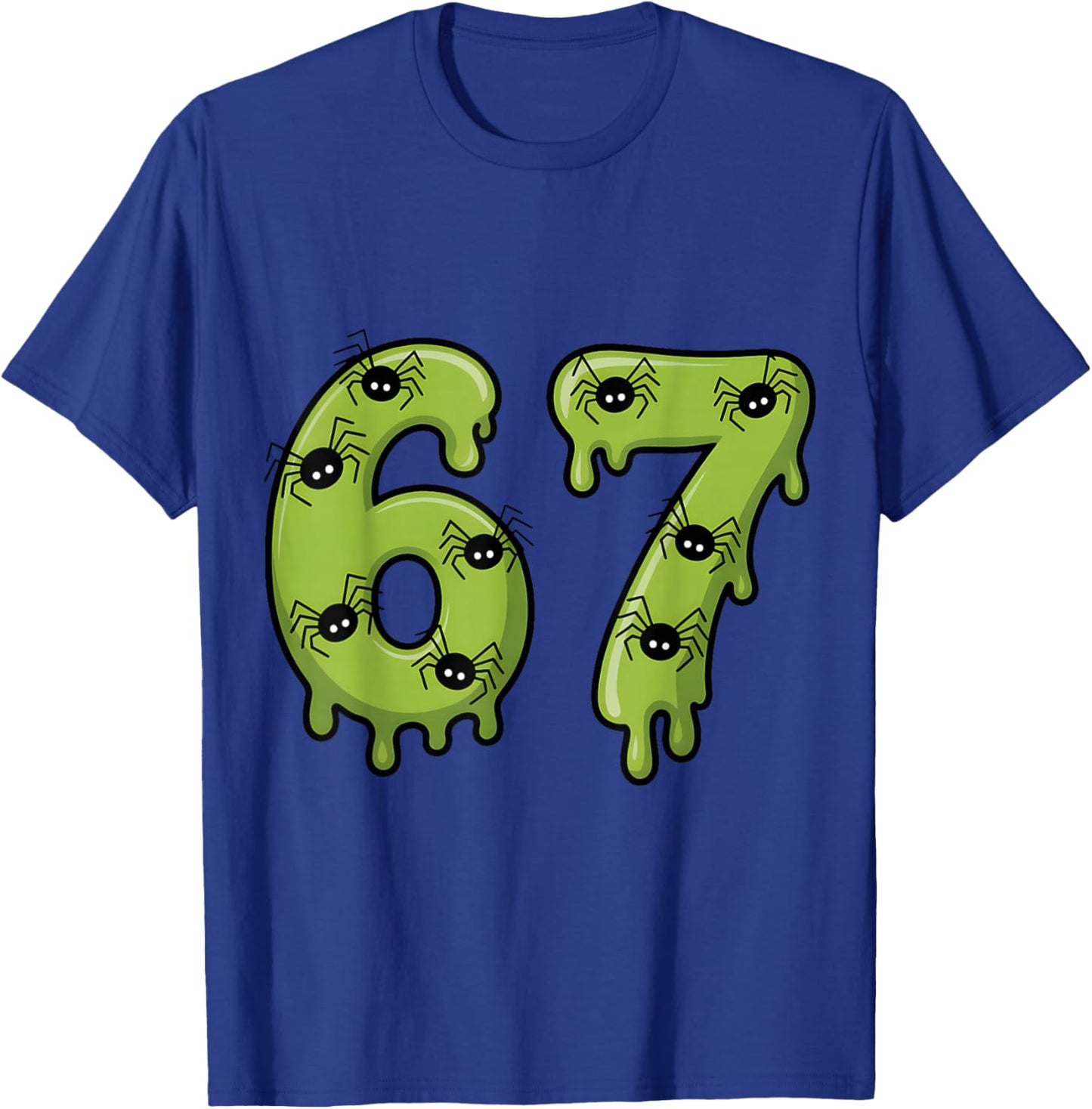 67 Meme Funny Halloween Six Seven Slime 6 7 T-Shirt - T-Shirt | Royal