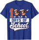 Toddler 100 Days of School Boys 100th Day of School Football T-Shirt - T-Shirt | Royal