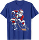 Hockey Santa Hockey Fans Christmas Lovers for Boys Man Women T-Shirt - T-Shirt | Royal