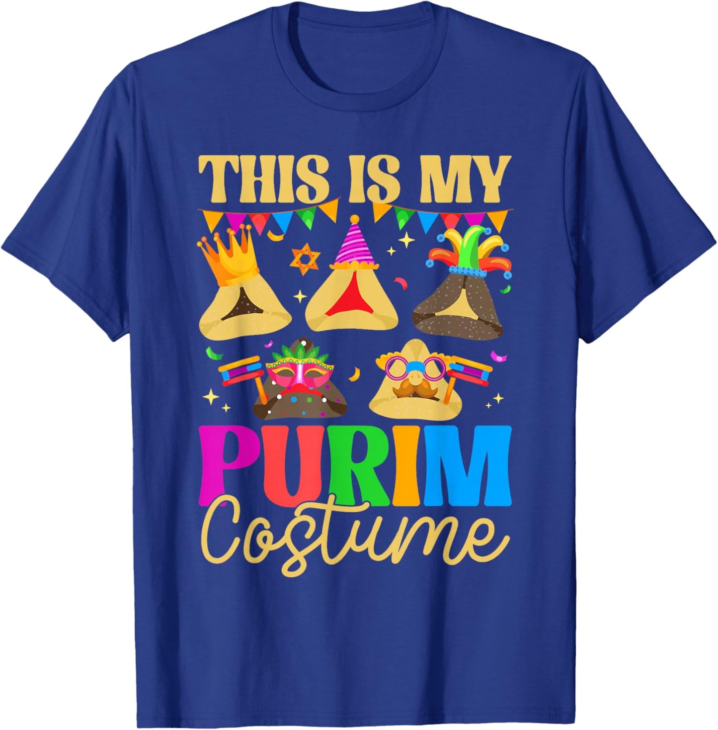 This is My Purim Costume Hamantash Hamantaschen Jewish PJS T-Shirt - T-Shirt | Royal