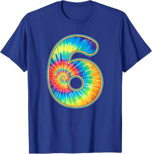 6 7 Meme Tie Dye Six Seven Couple Matching Halloween Costume T-Shirt - T-Shirt | Royal