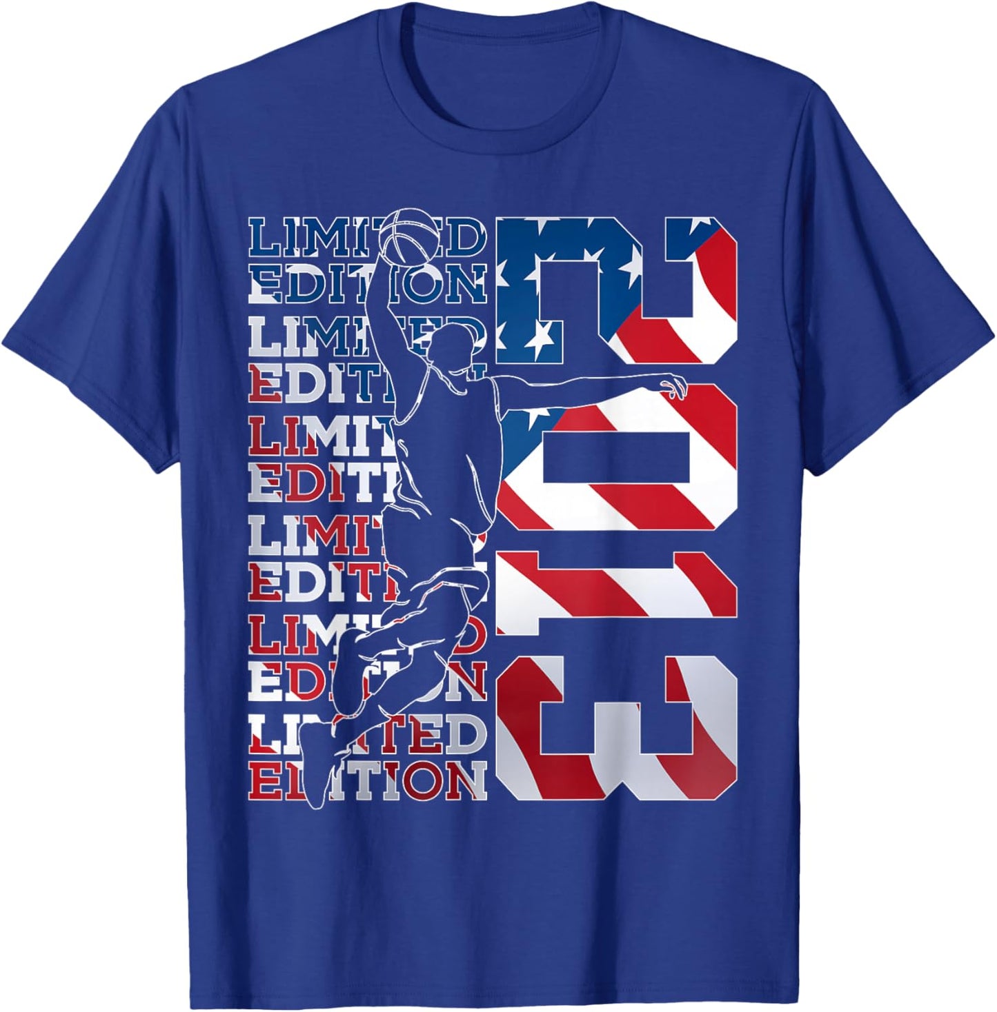 Limited Edition 2013 Basketball 13TH Birthday T-Shirt - T-Shirt | Royal