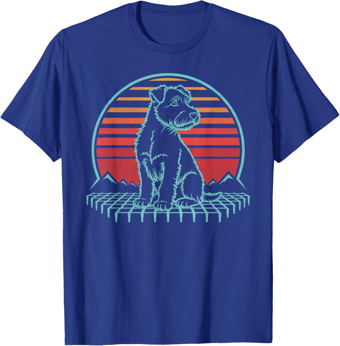 Soft Coated Wheaten Terrier Lover Retro Vintage 80s T-Shirt - T-Shirt | Royal