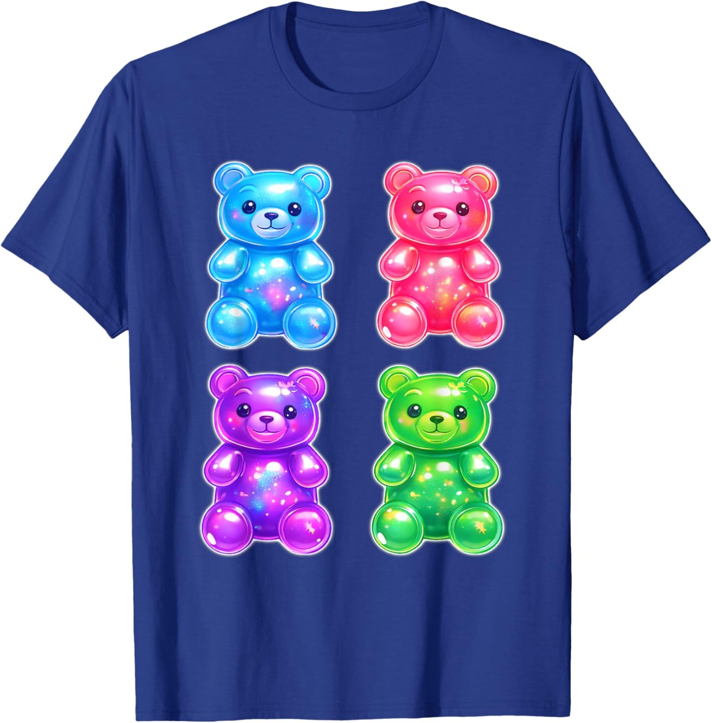 Gummy Bear Candy Gummies Assortment T-Shirt - T-Shirt | Royal