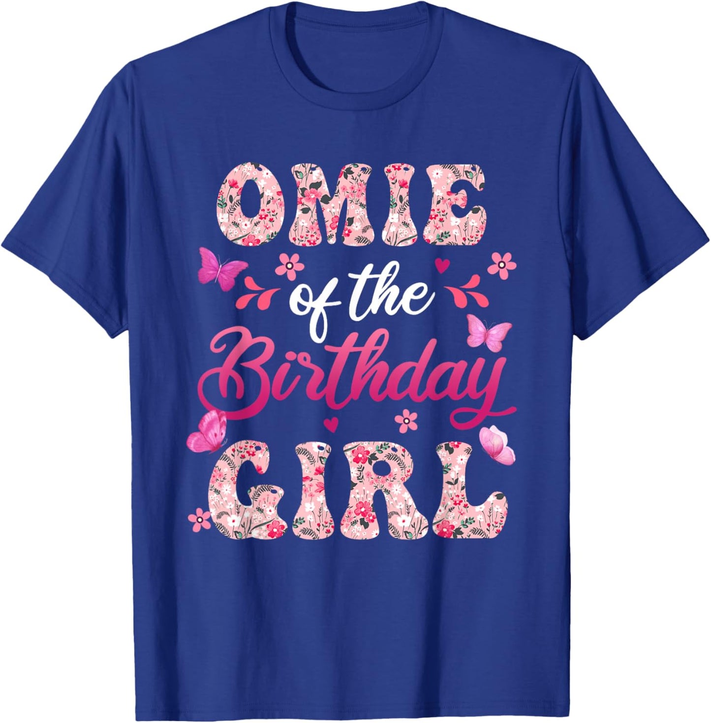 Omie of The Birthday Girl Butterfly Family Matching T-Shirt - T-Shirt | Royal
