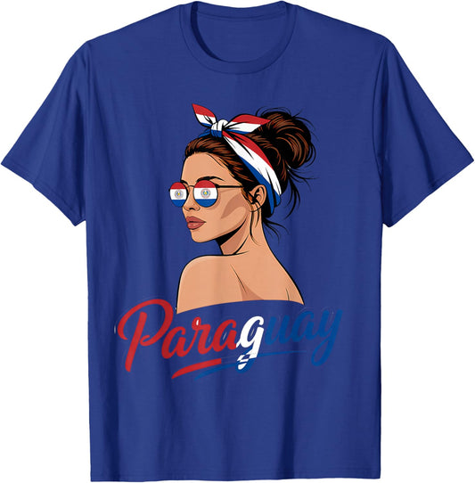 Paraguay Roots Paraguayan Flag T-Shirt - T-Shirt | Royal