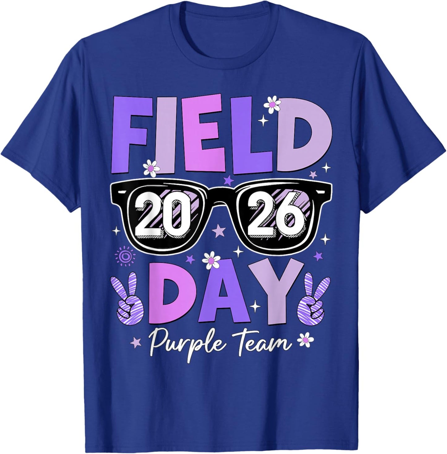 Field Day 2026 Purple Team Color Game Competition Boys Girls T-Shirt - T-Shirt | Royal