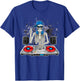 Funny Skeleton DJ EDM Music Boys Men Girls Kids T-Shirt - T-Shirt | Royal