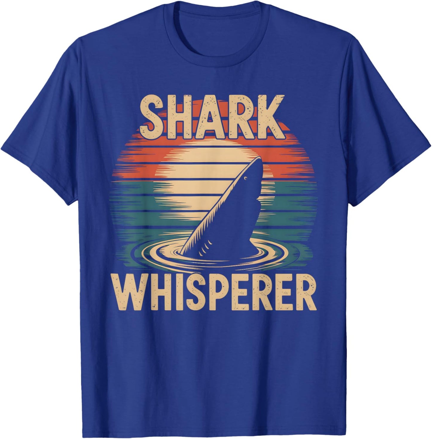 Shark Whisperer Retro Vintage Shark Lover T-Shirt - T-Shirt | Royal