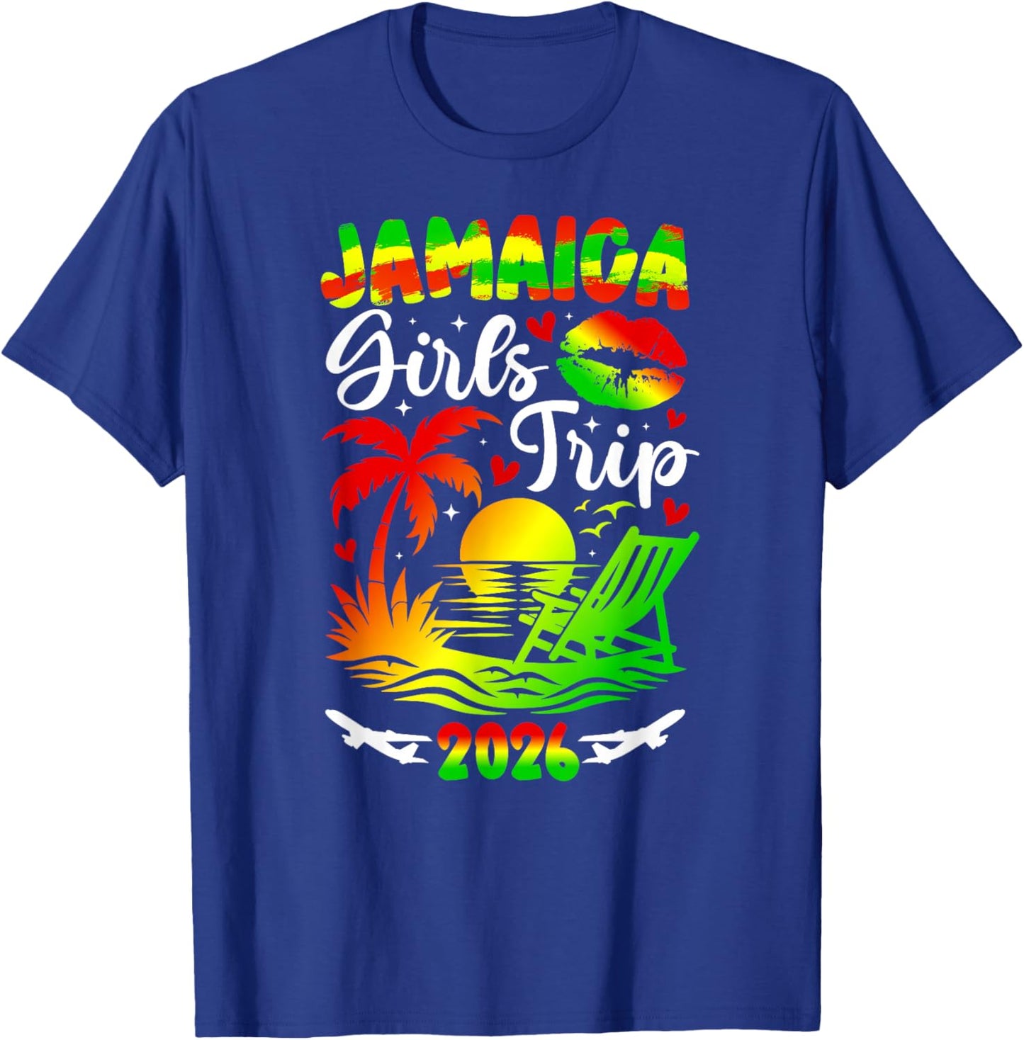 Jamaica Girls Trip 2026 Girls Vacation Jamaica Travel T-Shirt - T-Shirt | Royal