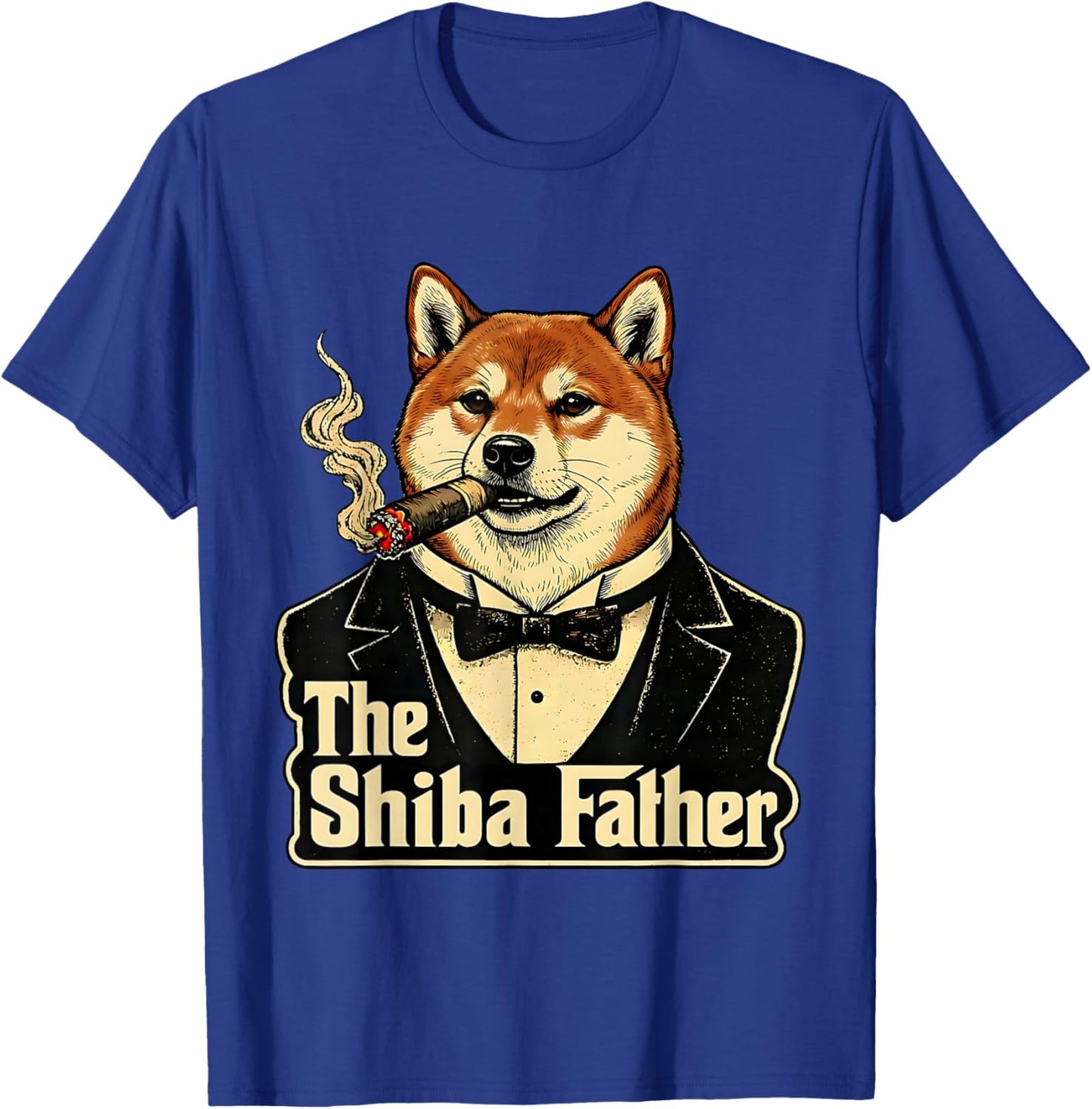 The Shiba Inu Father Funny Mafia Style Dog Dad Humor Lover T-Shirt - T-Shirt | Royal