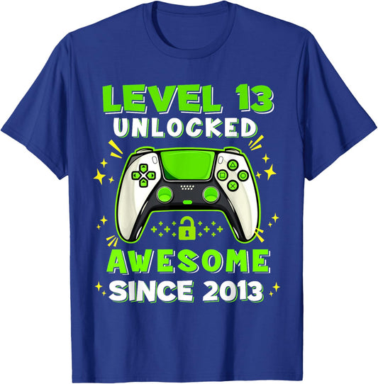 13th Birthday for Boys 13 Years Birthday Kids Gifts T-Shirt - T-Shirt | Royal