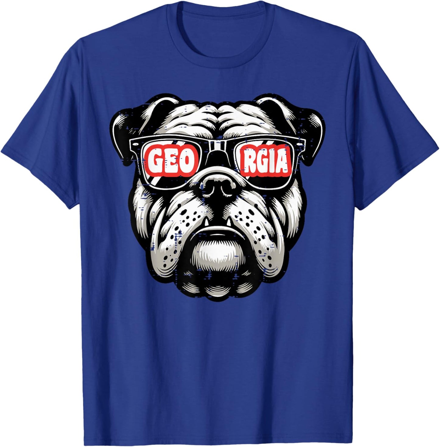 Bulldog Boys Youth Teen Kids Men Women Girls T-Shirt - T-Shirt | Royal