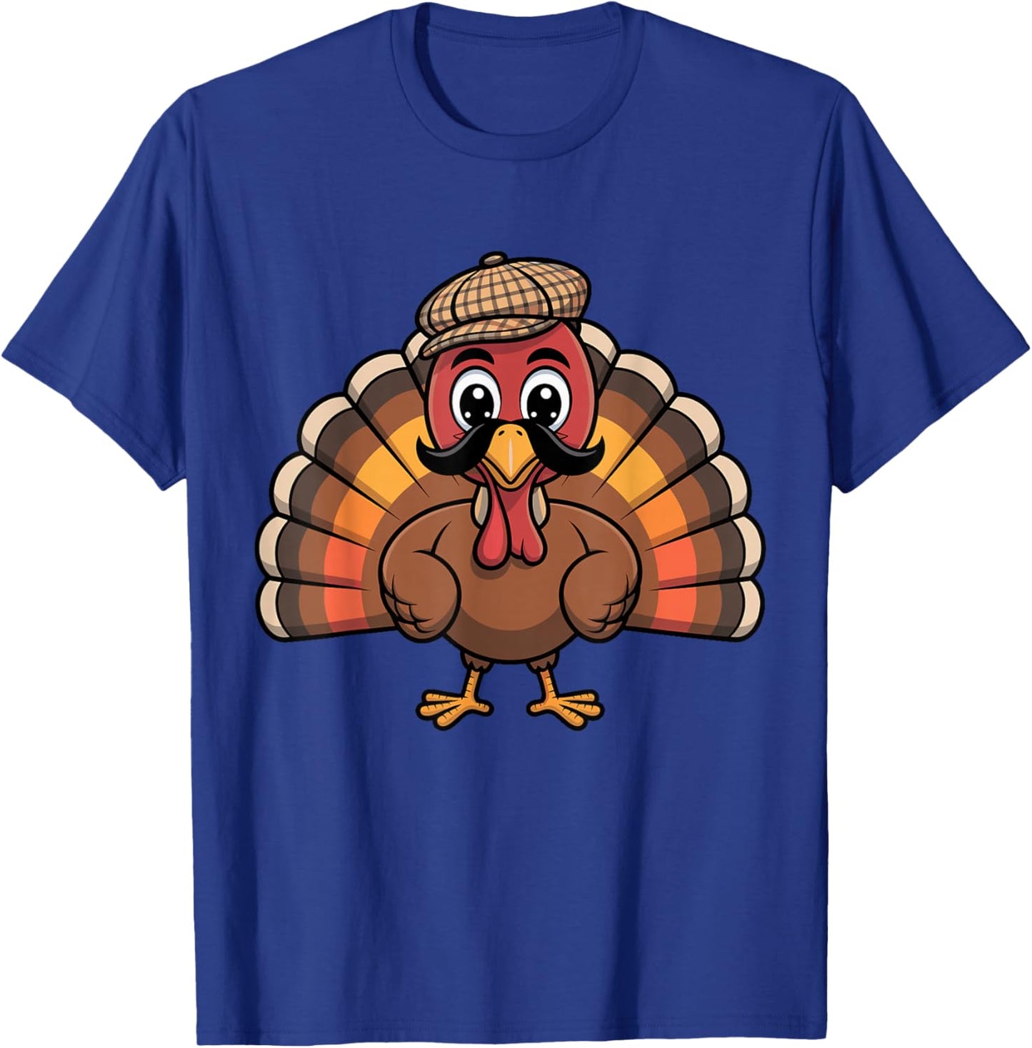 Funny Thanksgiving Papa Turkey Family Matching Men T-Shirt - T-Shirt | Royal