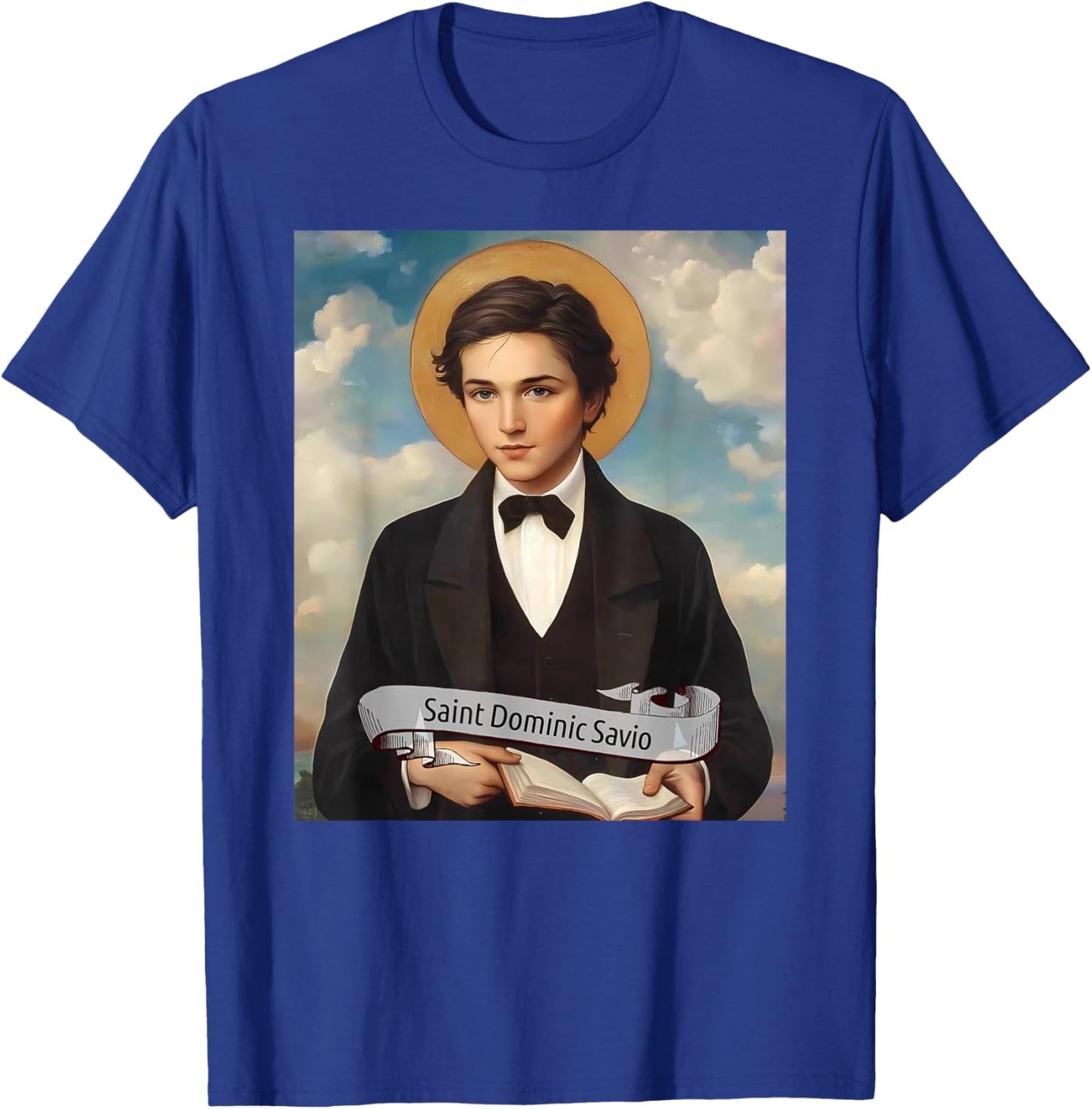 St Dominic Savio | Catholic Saints Design, Christian Gift T-Shirt - T-Shirt | Royal