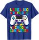 Level 100 Days of School Completed Video Game Controller T-Shirt - T-Shirt | Royal