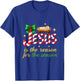 Jesus Xmas Christian Bow Bible The Reason for Season T-Shirt - T-Shirt | Royal