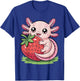 Cute Kawai Axolotl Strawberry Fruit Anime Girls Kid Toddler T-Shirt - T-Shirt | Royal