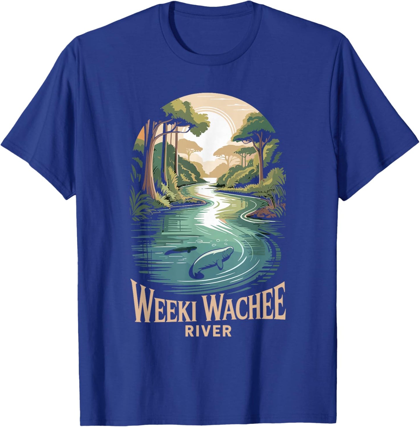 Weeki Wachee River Retro River Weeki Wachee T-Shirt - T-Shirt | Royal