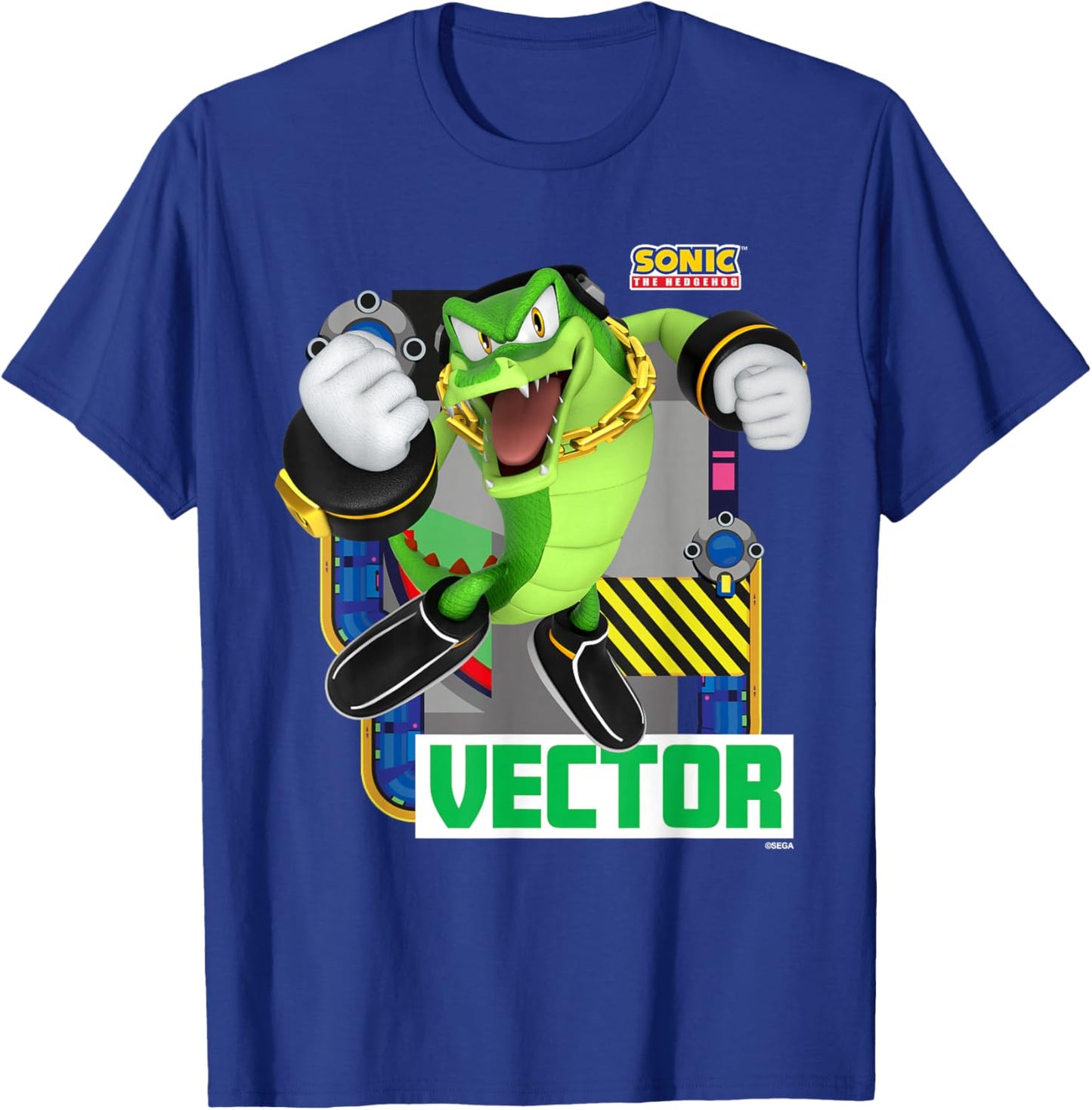 Sonic The Hedgehog - in The Zone - Vector T-Shirt - T-Shirt | Royal