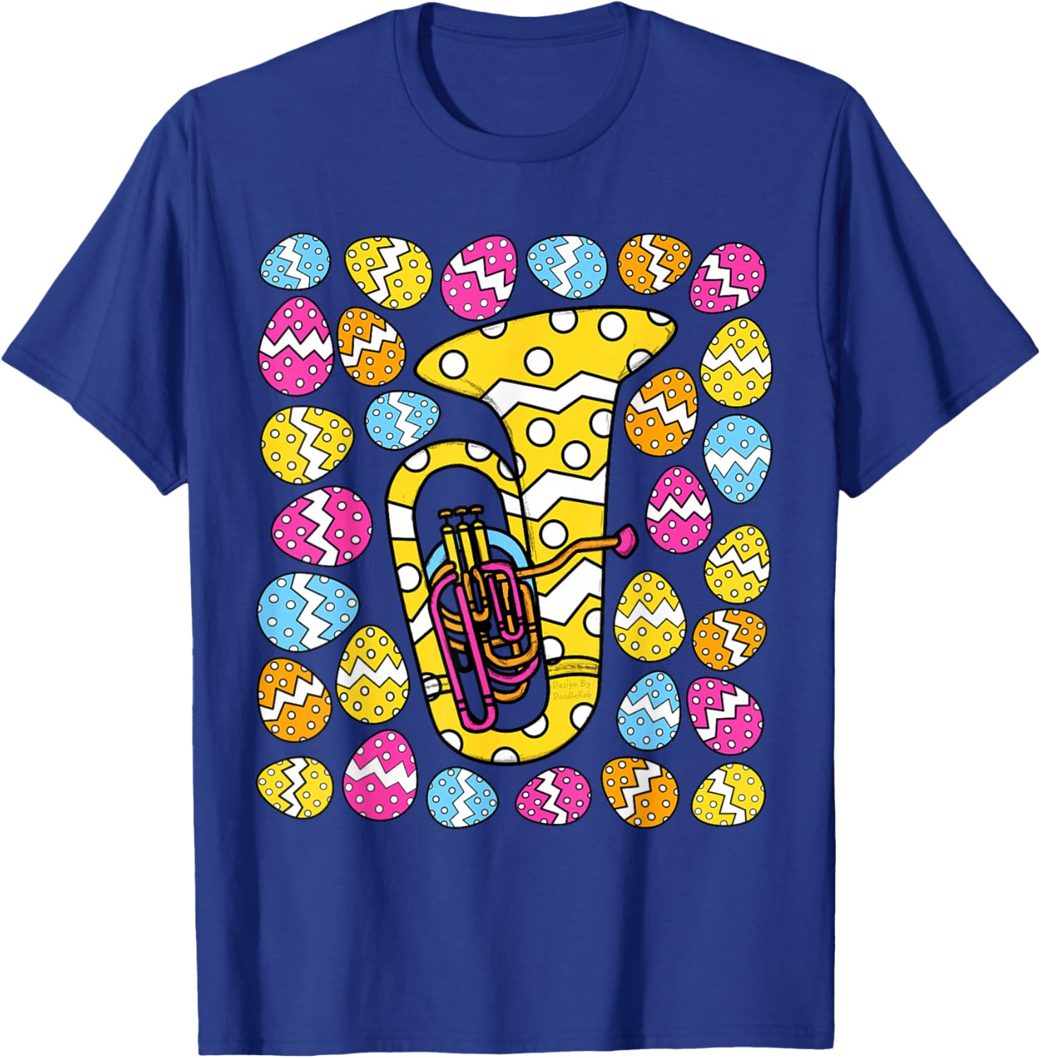 Tuba Easter Tubaist Brass Musician Music Teacher T-Shirt - T-Shirt | Royal