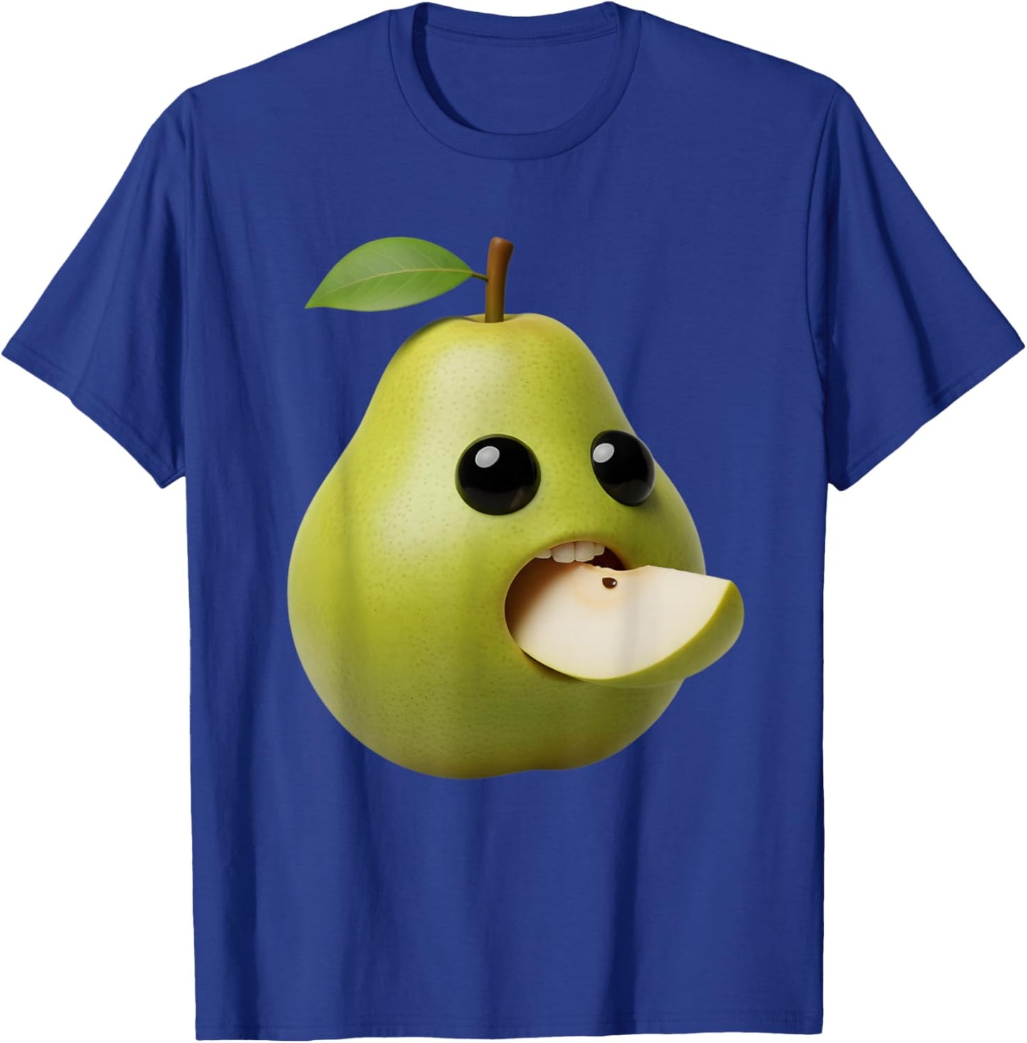 Niche Fruits Funny Pear Meme Brainrot Surreal T-Shirt - T-Shirt | Royal