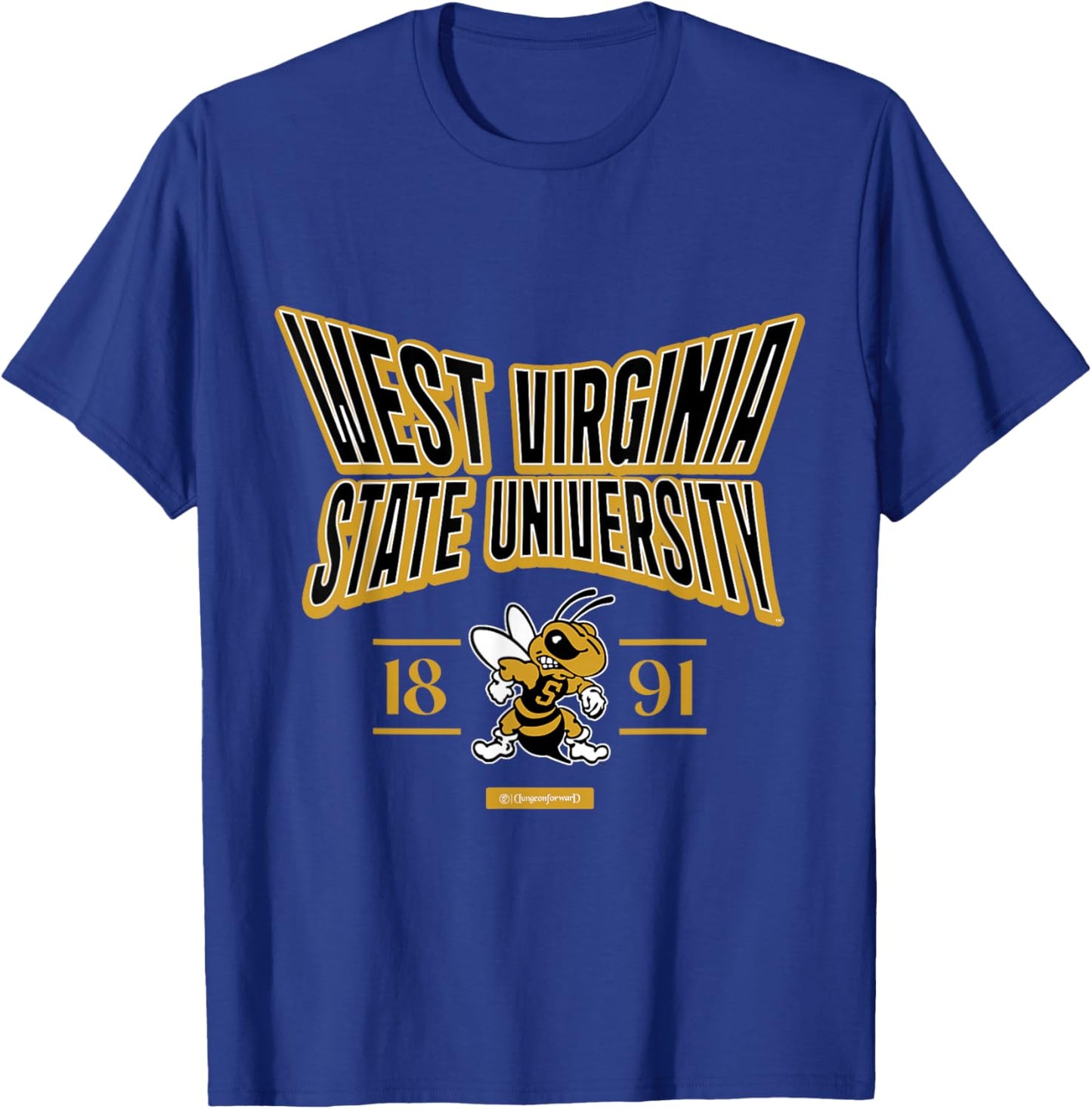 West Virginia State University Stretch Emblem HBCU T-Shirt - T-Shirt | Royal