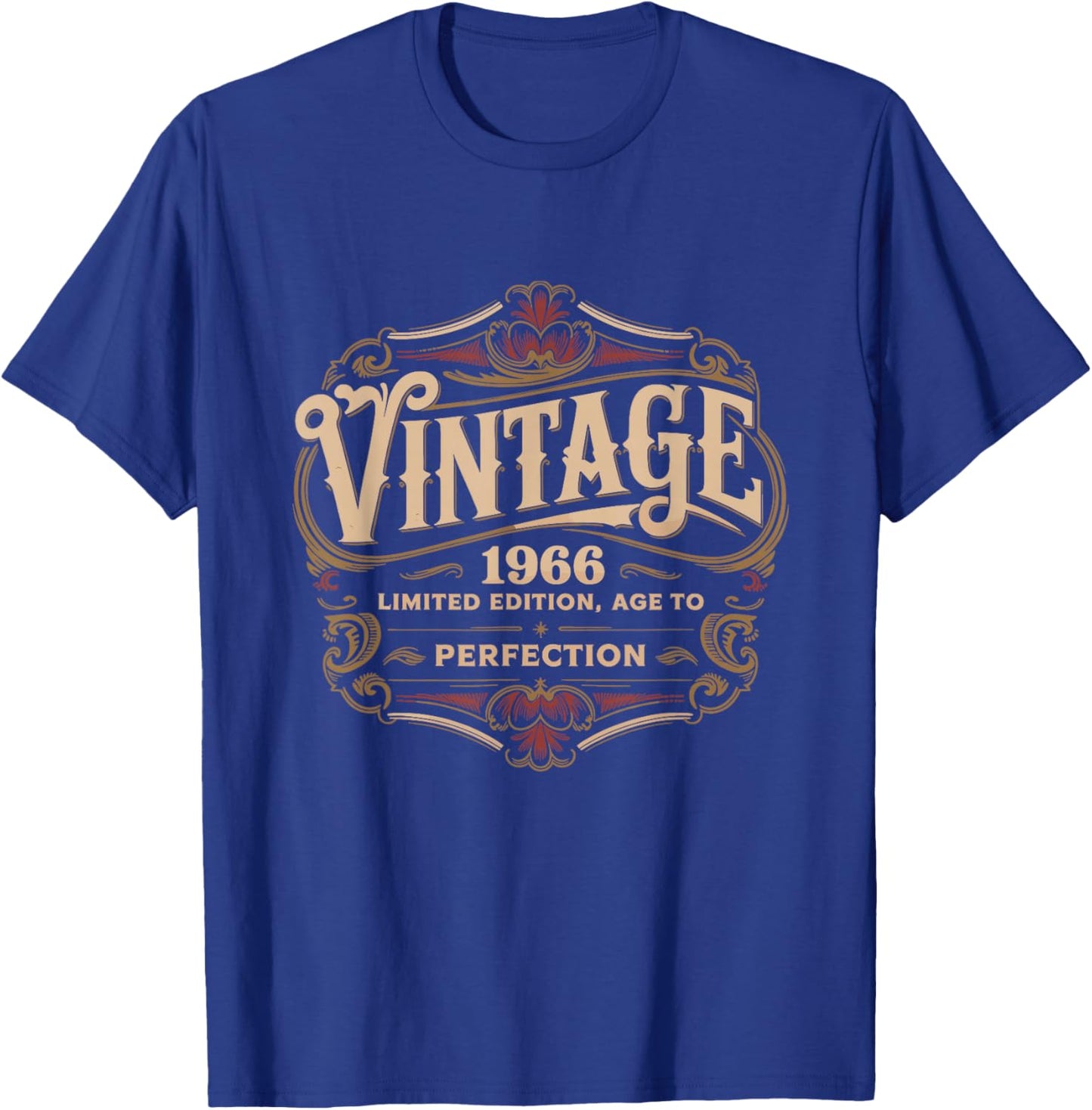 60th Birthday 2026, Funny Vintage Age, Born 1966 T-Shirt - T-Shirt | Royal