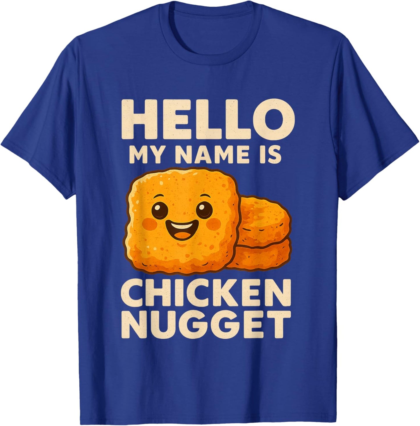 Hello My Name is Chicken Nugget Costume Kids Chicken Nugget T-Shirt - T-Shirt | Royal