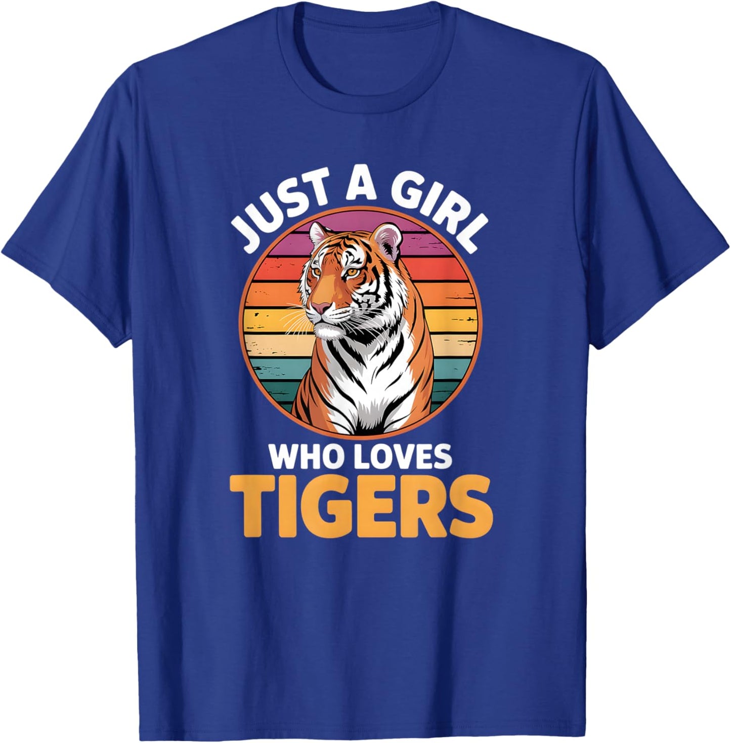 Girls Tiger T-Shirt - T-Shirt | Royal
