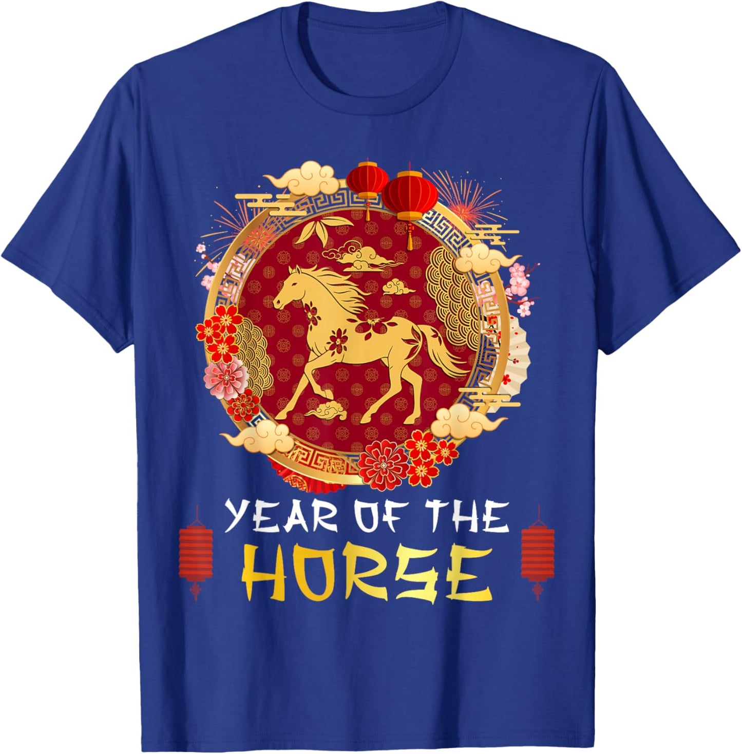 Chinese New Year 2026 Year of The Horse Chinese Zodiac T-Shirt - T-Shirt | Royal