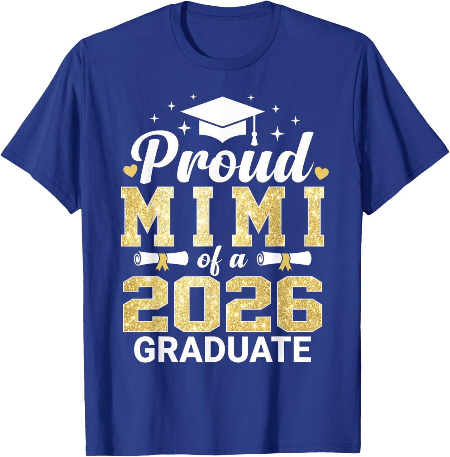 Proud Mimi of A 2026 Graduate Class of Graduation T-Shirt - T-Shirt | Royal