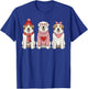 Cute Great Pyrenees Valentine Dog T-Shirt - T-Shirt | Royal