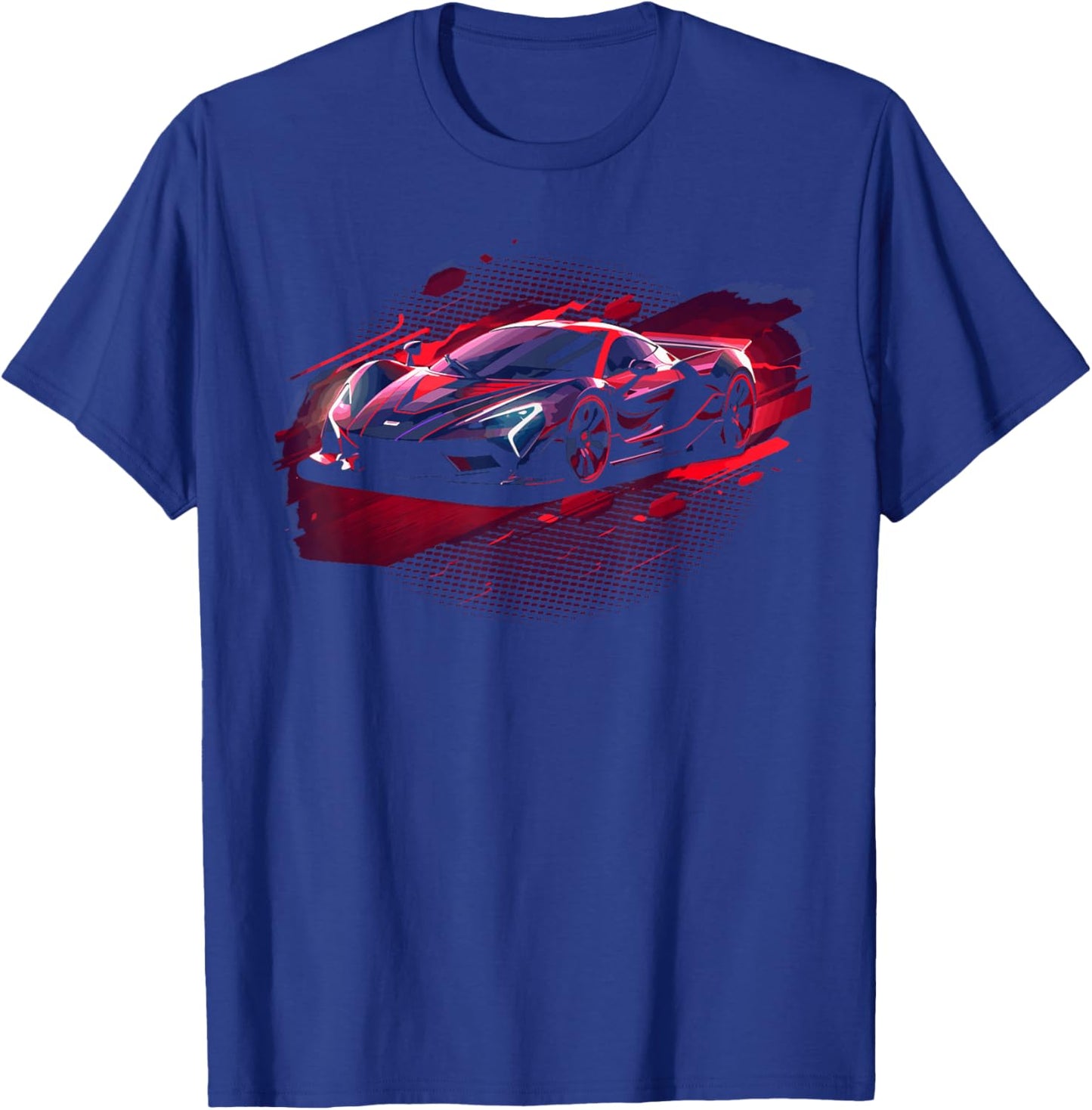 Supercar Sports Car T-Shirt - T-Shirt | Royal