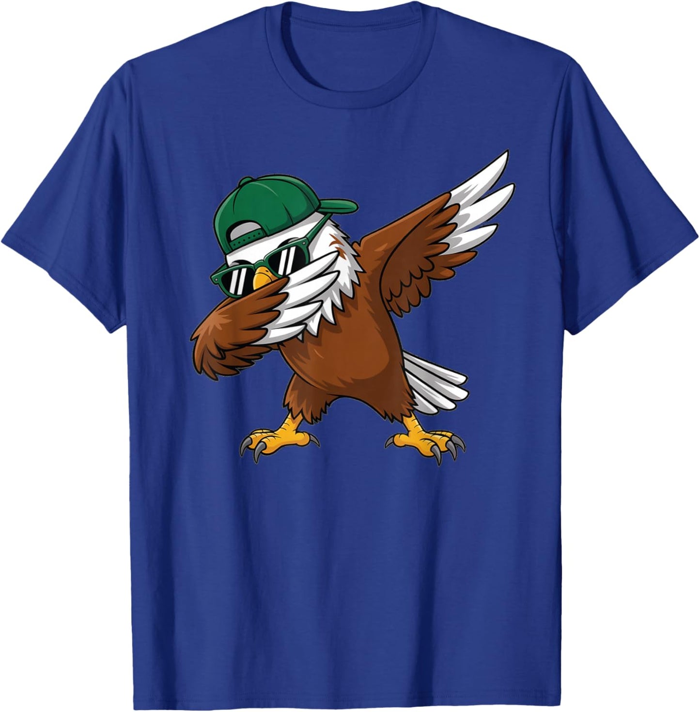 Eagle Dabbing Women Youth Toddler Kids Boys Girls T-Shirt - T-Shirt | Royal