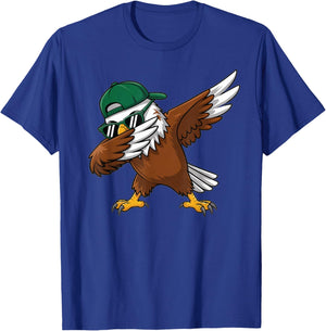 Eagle Dabbing Women Youth Toddler Kids Boys Girls T-Shirt - T-Shirt | Royal
