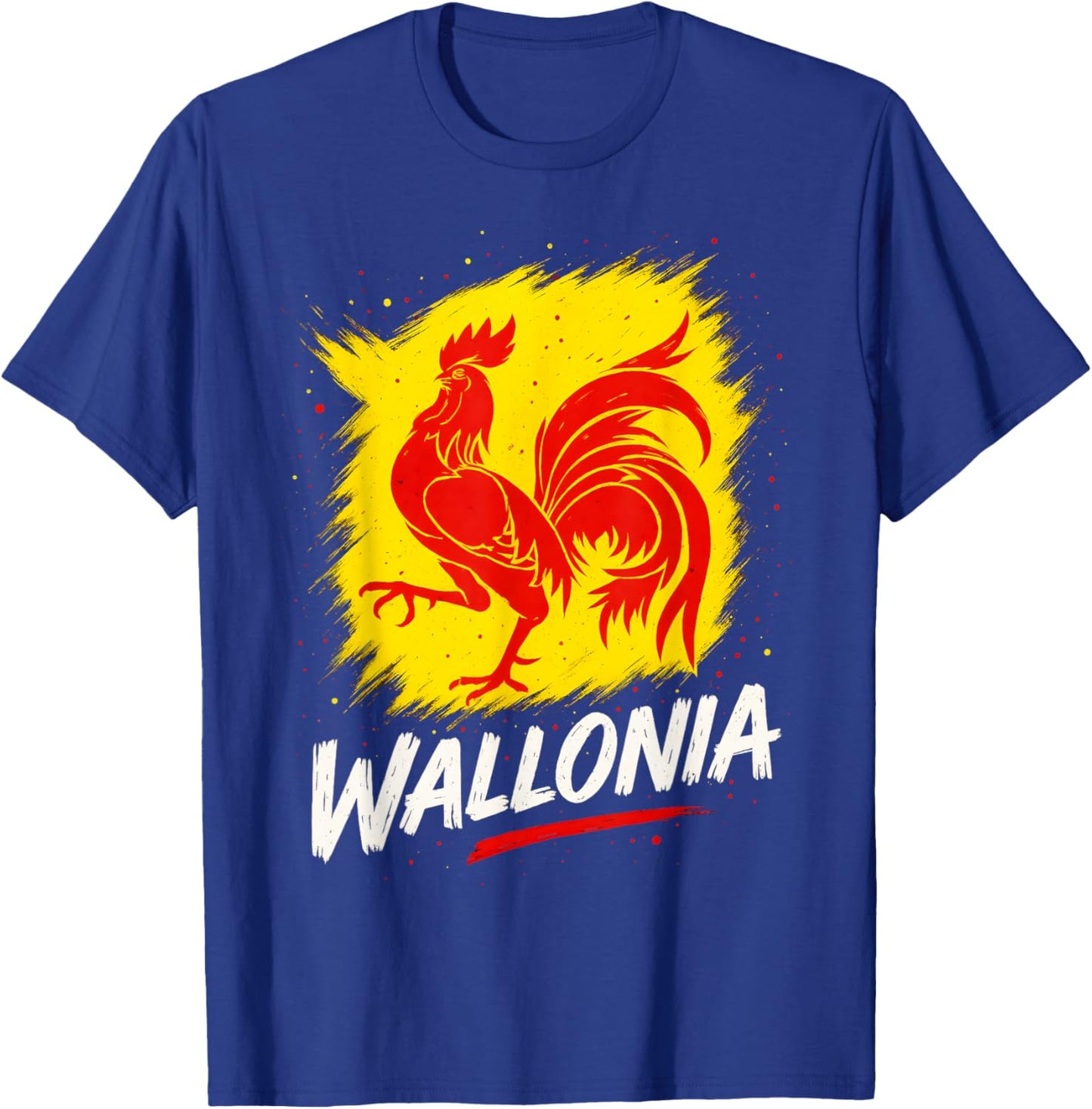 Wallonia Flag Walloon Pride T-Shirt - T-Shirt | Royal