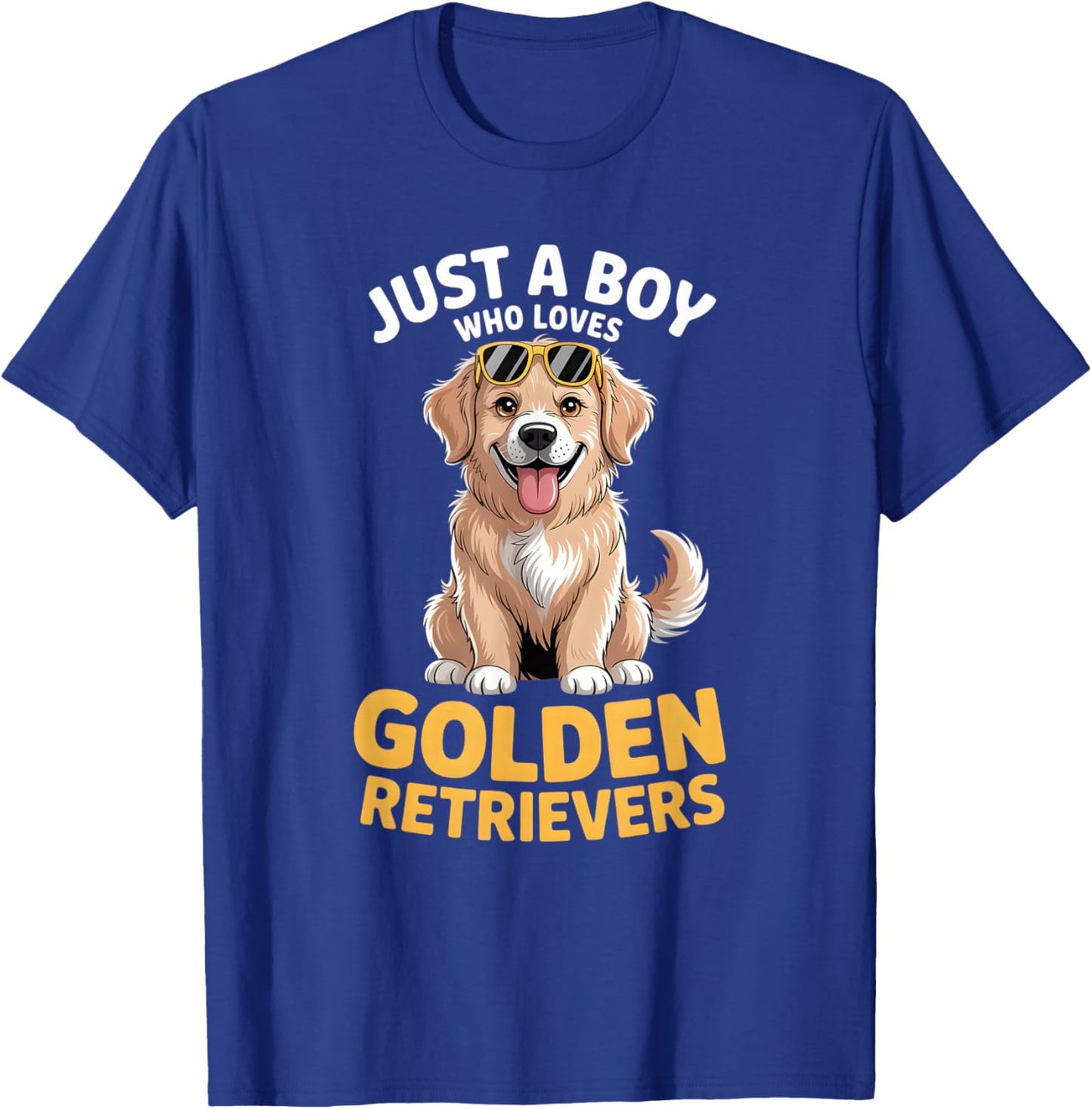 Boys Golden Retriever T-Shirt - T-Shirt | Royal