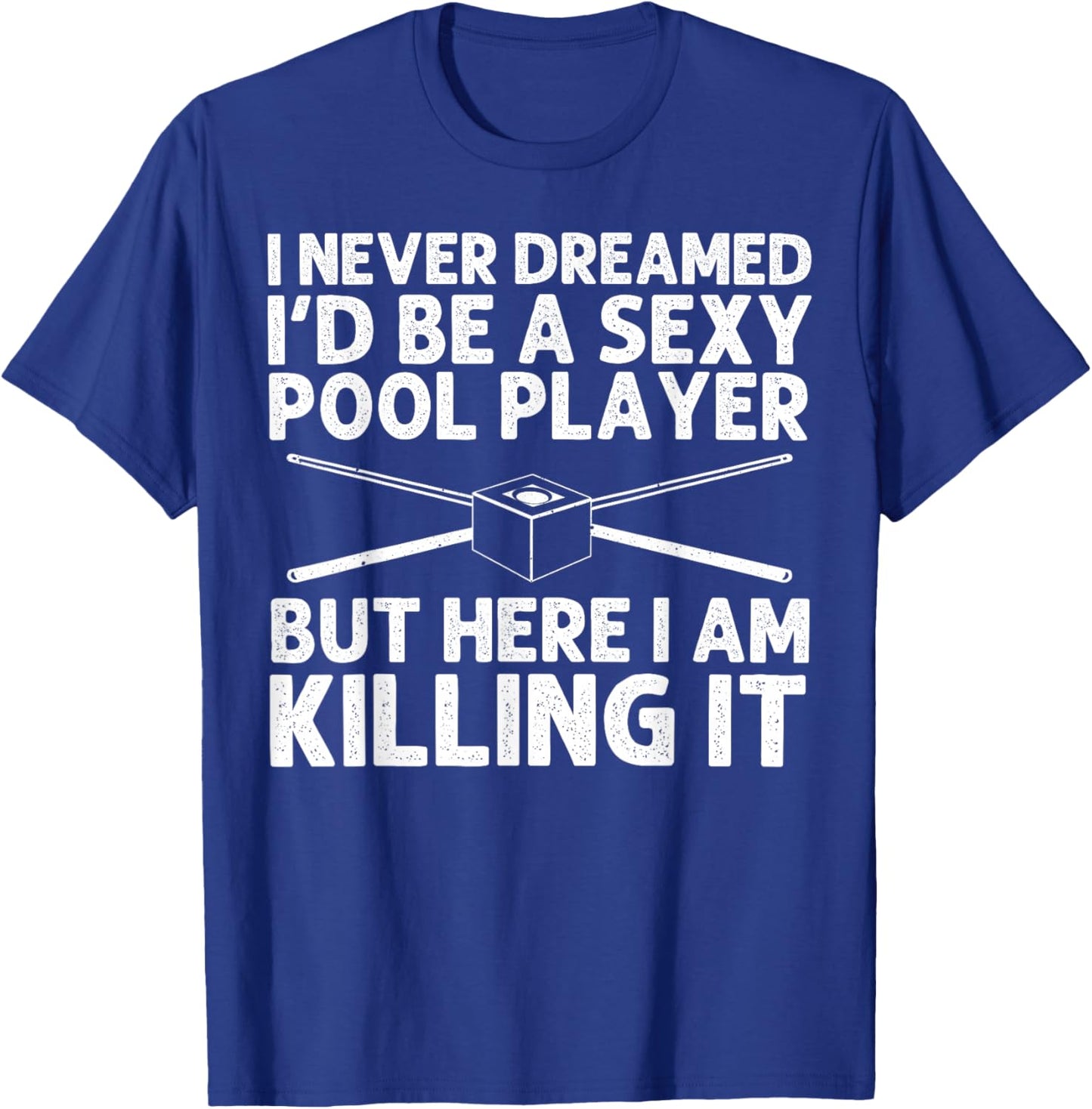 Funny Billiards Art Women Billiard Lover Pool Player T-Shirt - T-Shirt | Royal