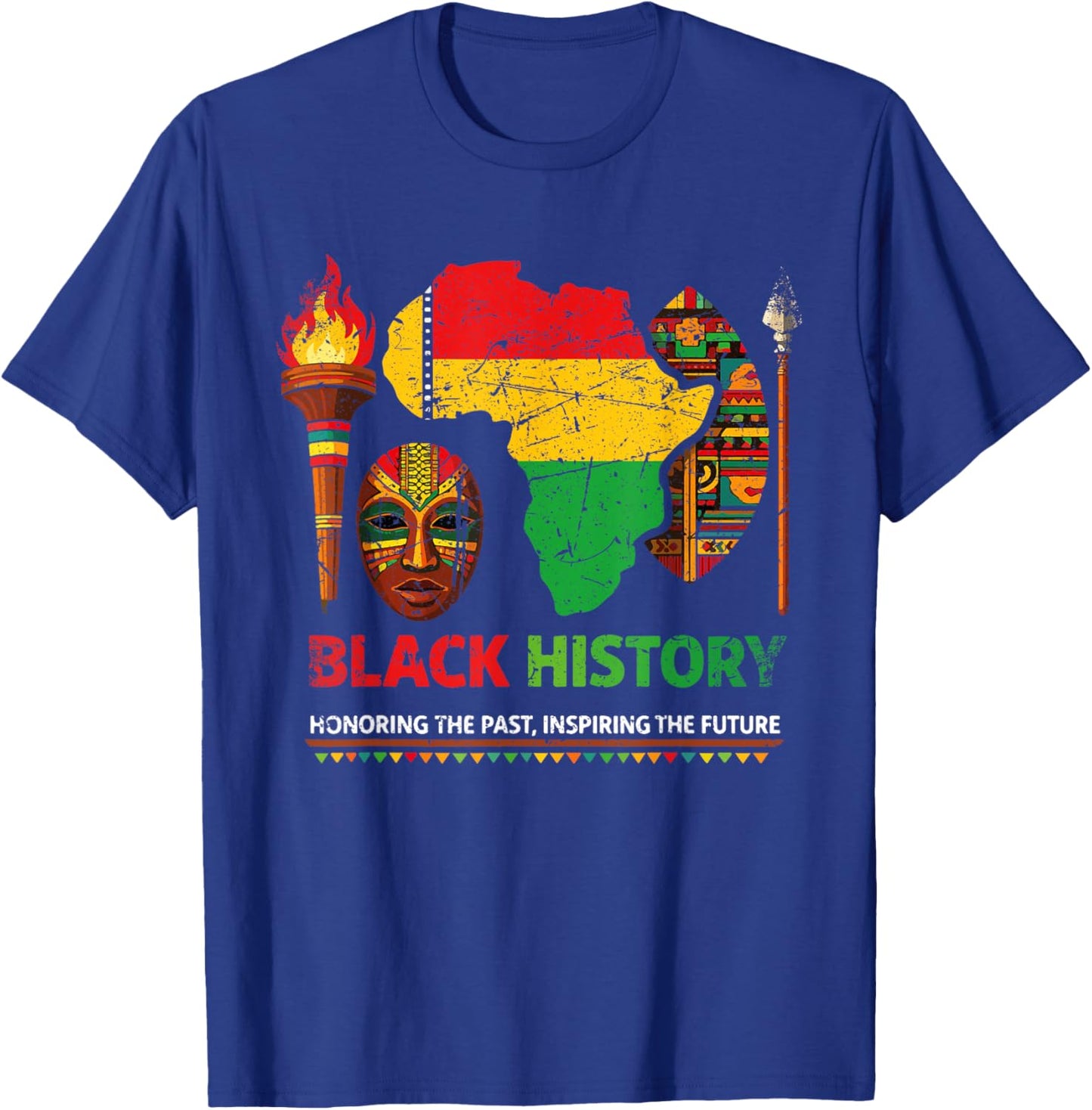 Black History Month African Culture Pride Heritage Design T-Shirt - T-Shirt | Royal